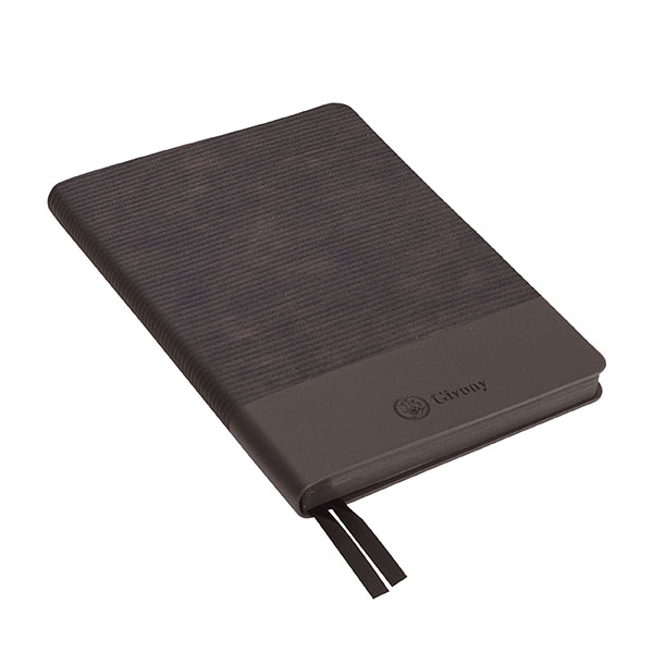 מחברת עסקים שחורה עם כריכה קשה