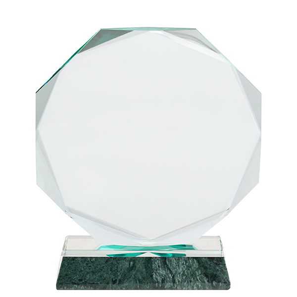 מגן הוקרה מתומן מזכוכית