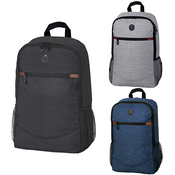 3 תיקי גב אפור כחול ושחור המיועדים למיתוג