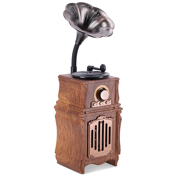 רמקול Bluetooth בעיצוב רטרו גרמופון קלאסי דגם 5392
